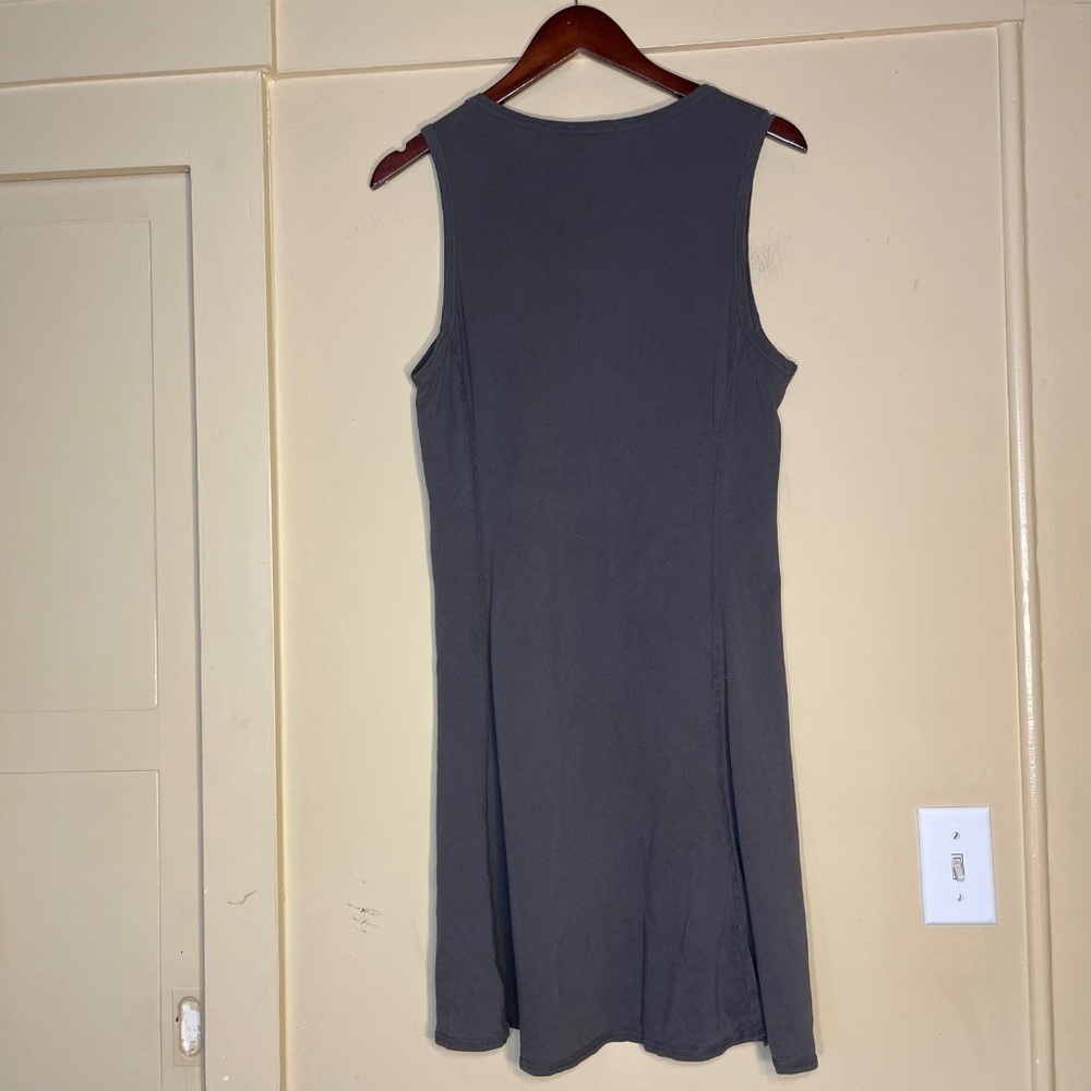 James Perse Dark Gray Sleeveless A-Line Dress - Picture 2 of 7